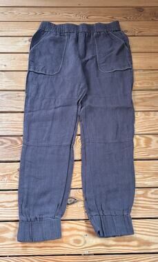 Laura Siegel Women’s Linen Jogger pants size S Grey N7